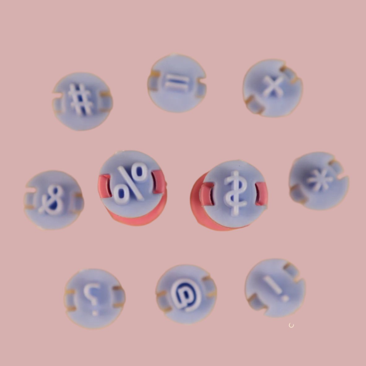 Carimbos para brigadeiros - Sinais