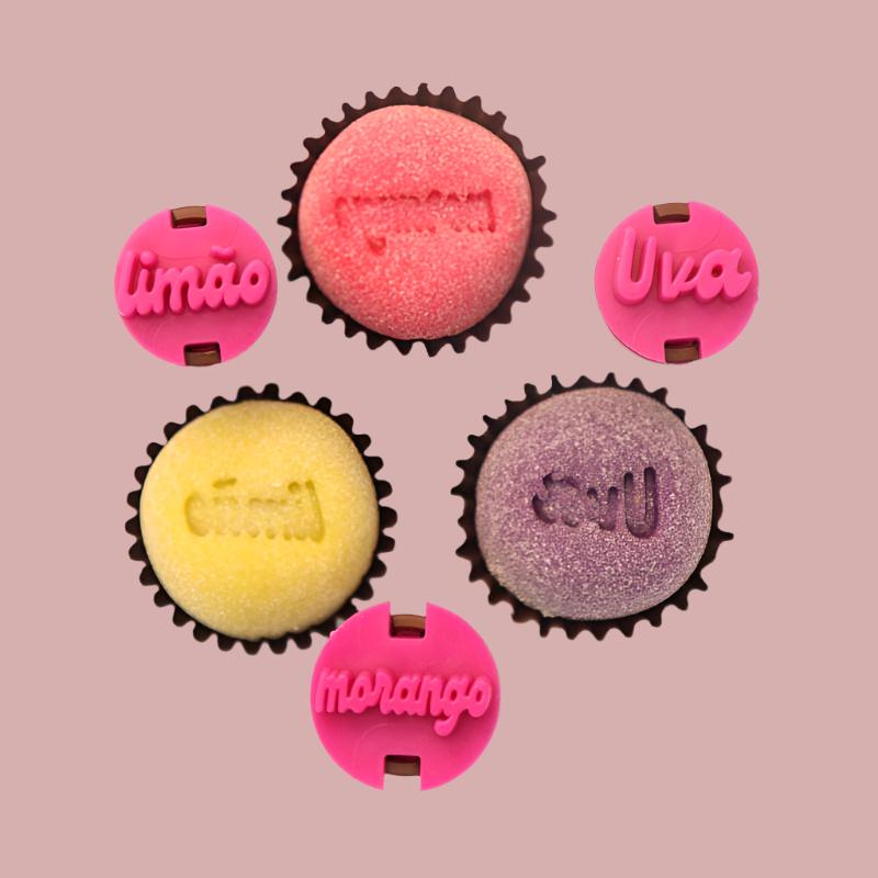 Carimbos para brigadeiros - Sabores