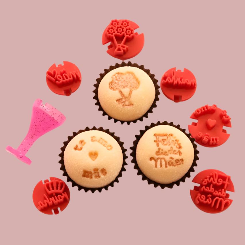Carimbos para brigadeiros - Dia das mães