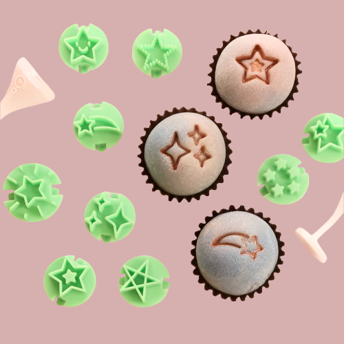 Carimbos para brigadeiros - Estrelas