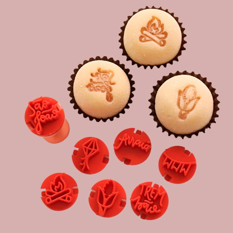 Carimbos para brigadeiros - Festa Junina