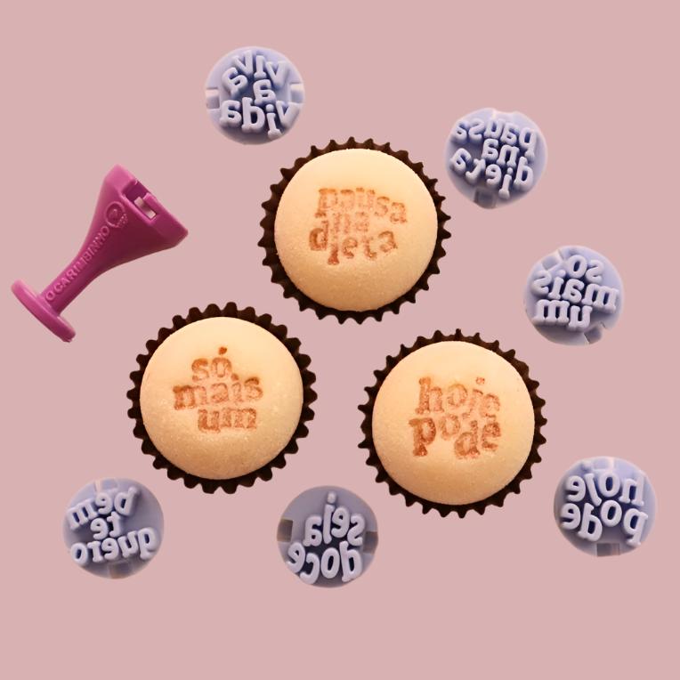 Carimbos para brigadeiros - Frases 2