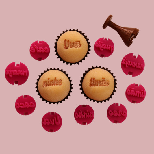 Carimbos para brigadeiros - Sabores