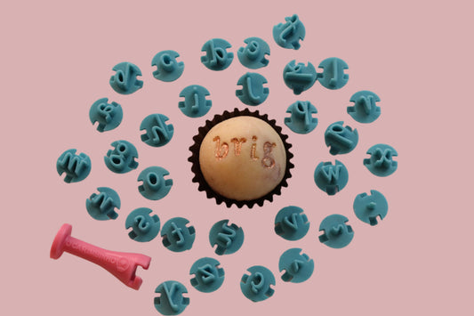 Carimbos para brigadeiros - Letrinhas