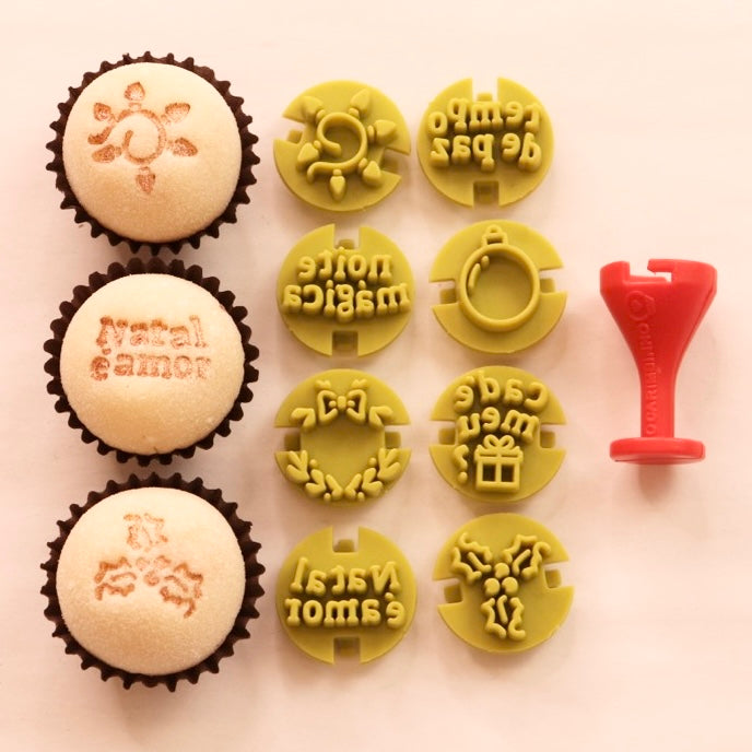 Carimbos para brigadeiros - Natal 2