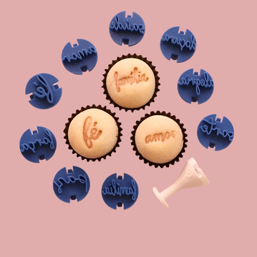 Carimbos para brigadeiros - Palavras