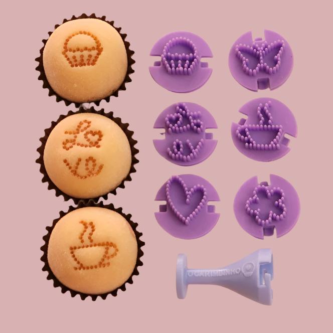 Carimbos para brigadeiros - Pontilhados