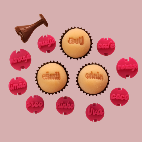 Carimbos para brigadeiros - Sabores