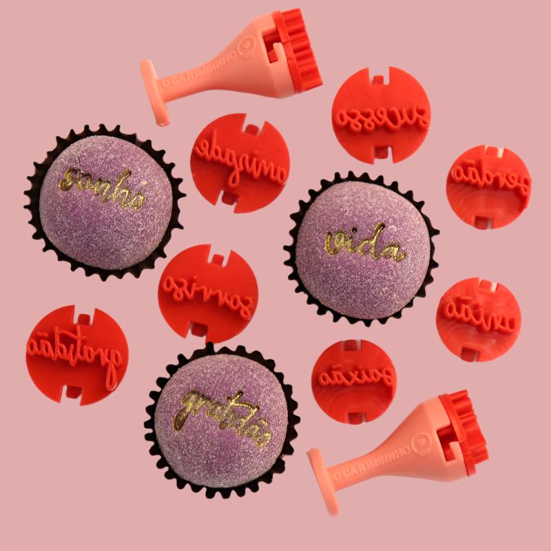 Carimbos para brigadeiros - Palavras 2