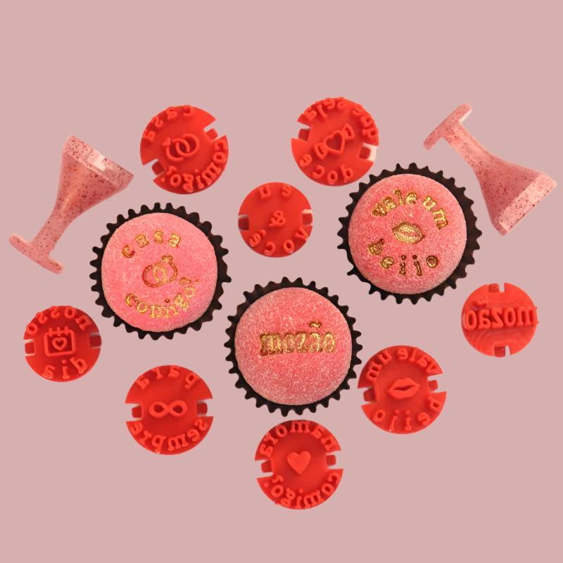 Carimbos para brigadeiros - Frases românticas