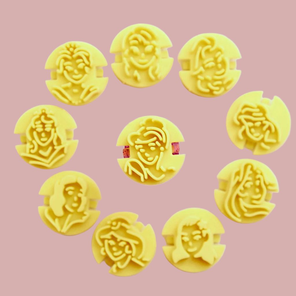 Carimbos para brigadeiros - Princesas