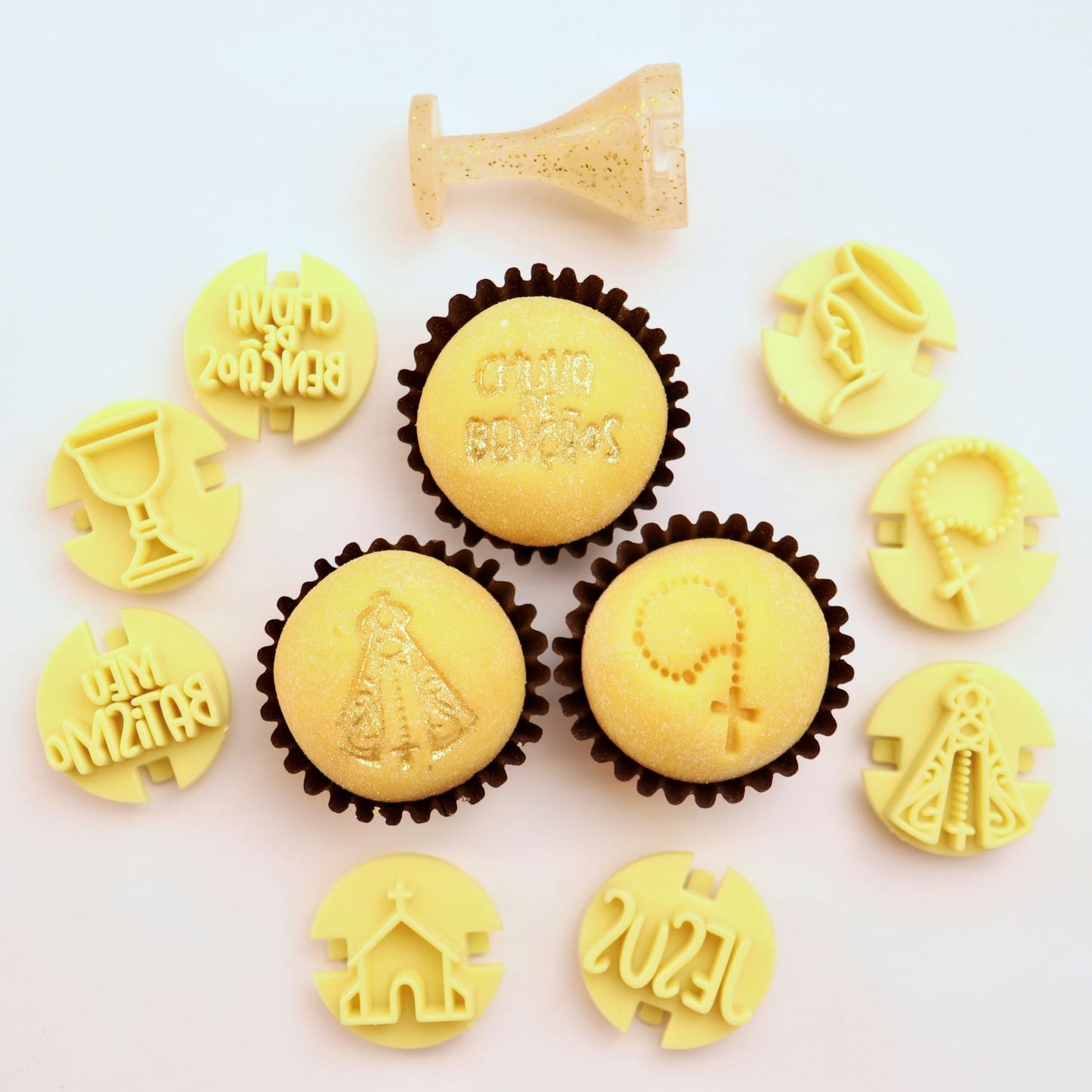 Carimbos para brigadeiros - Batizado