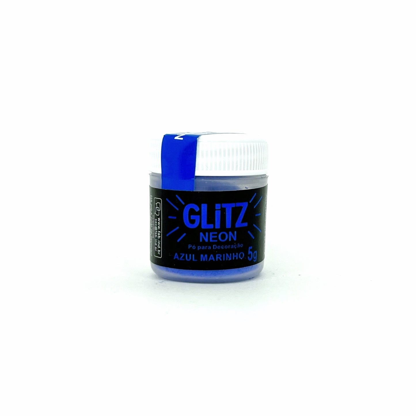 Pó para Decoração Neon Azul Marinho 5g