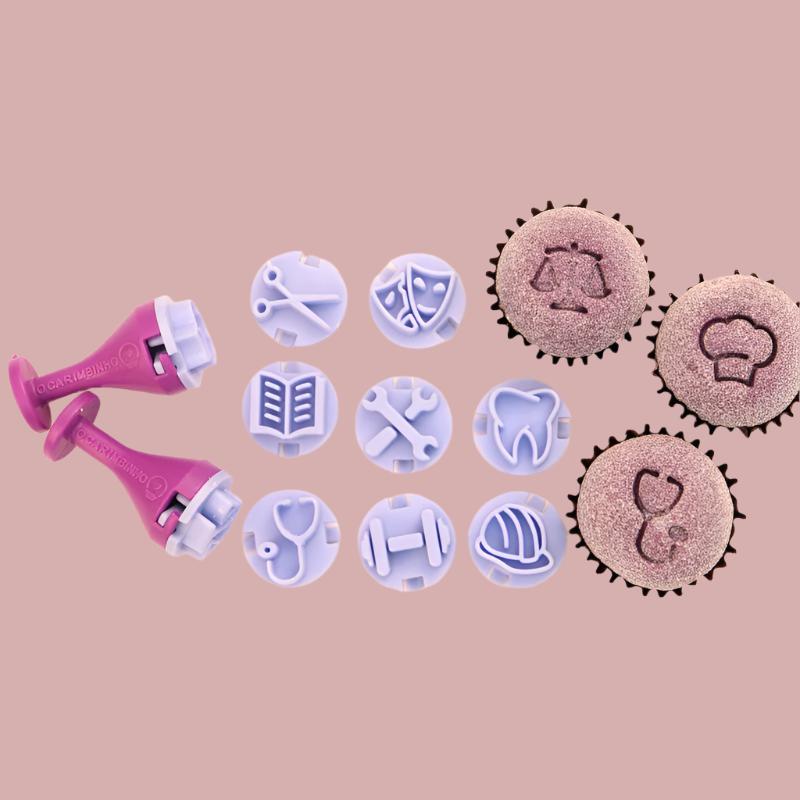 Carimbos para brigadeiros - Profissões
