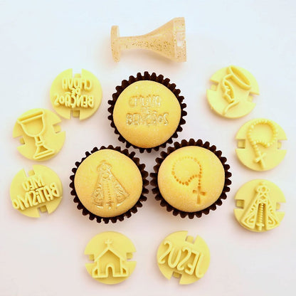 Carimbos para brigadeiros - Batizado