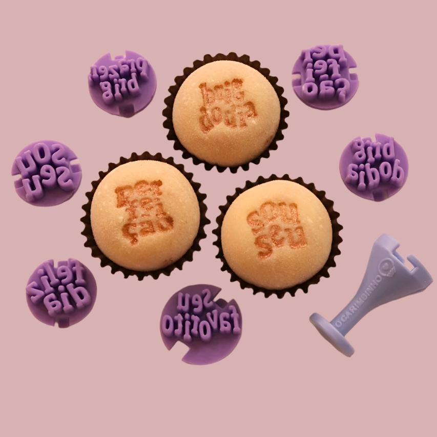 Carimbos para brigadeiros - Frases 4