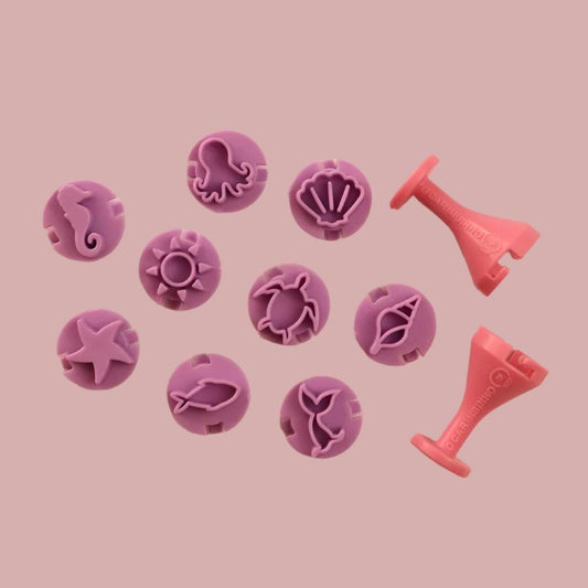 Carimbos para brigadeiros - Fundo do Mar