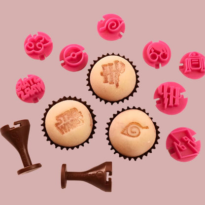 Carimbos para brigadeiros - Geek