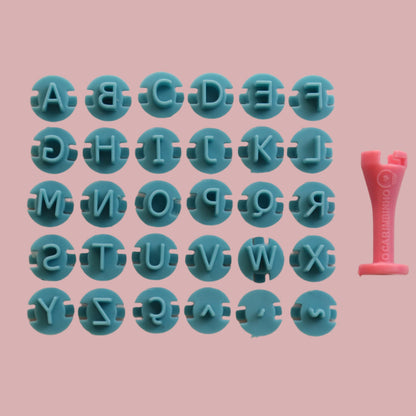 Carimbos para brigadeiros - Letras