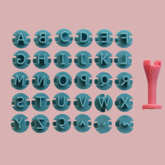 Carimbos para brigadeiros - Letras