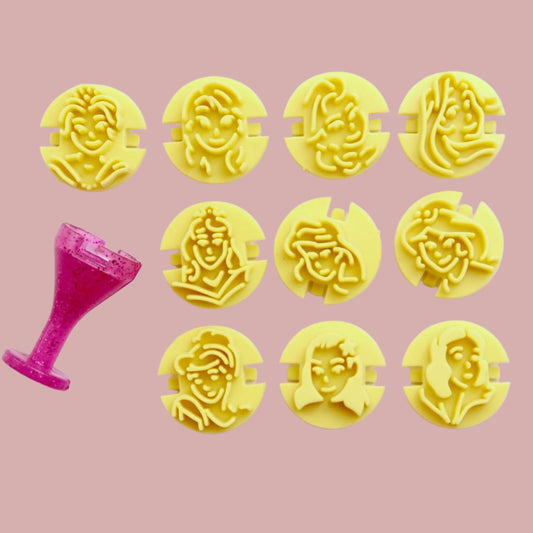 Carimbos para brigadeiros - Princesas